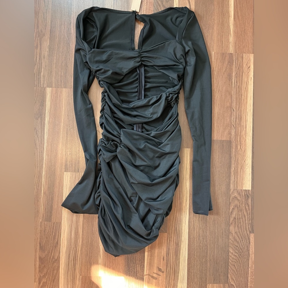 Long sleeve mini dress